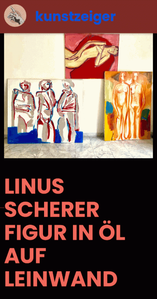 vernissage und ausstellung im Kunstzeiger von Linus Scherer